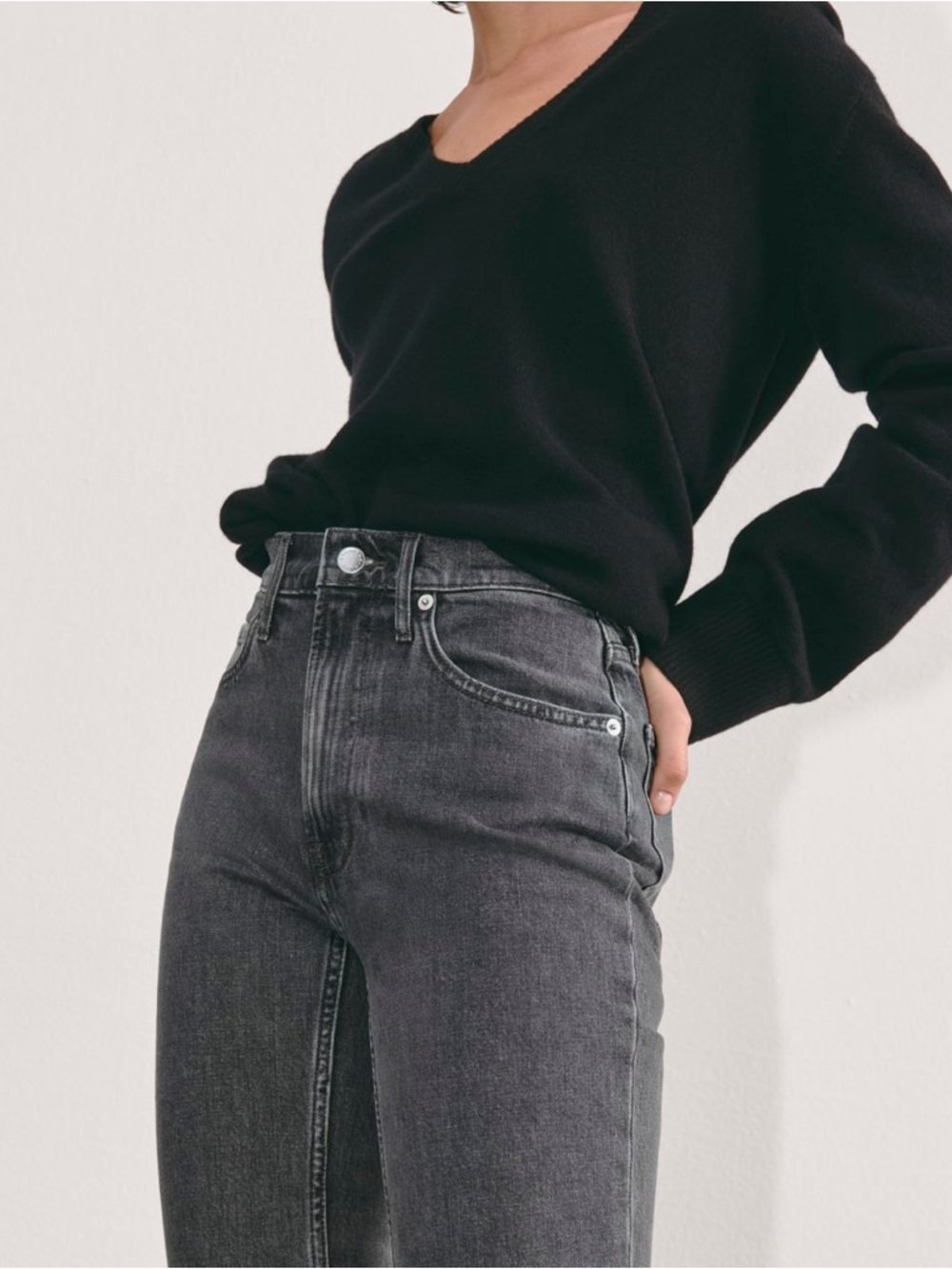 Everlane The Original Cheeky Jean Washed Charcoal Size 30R